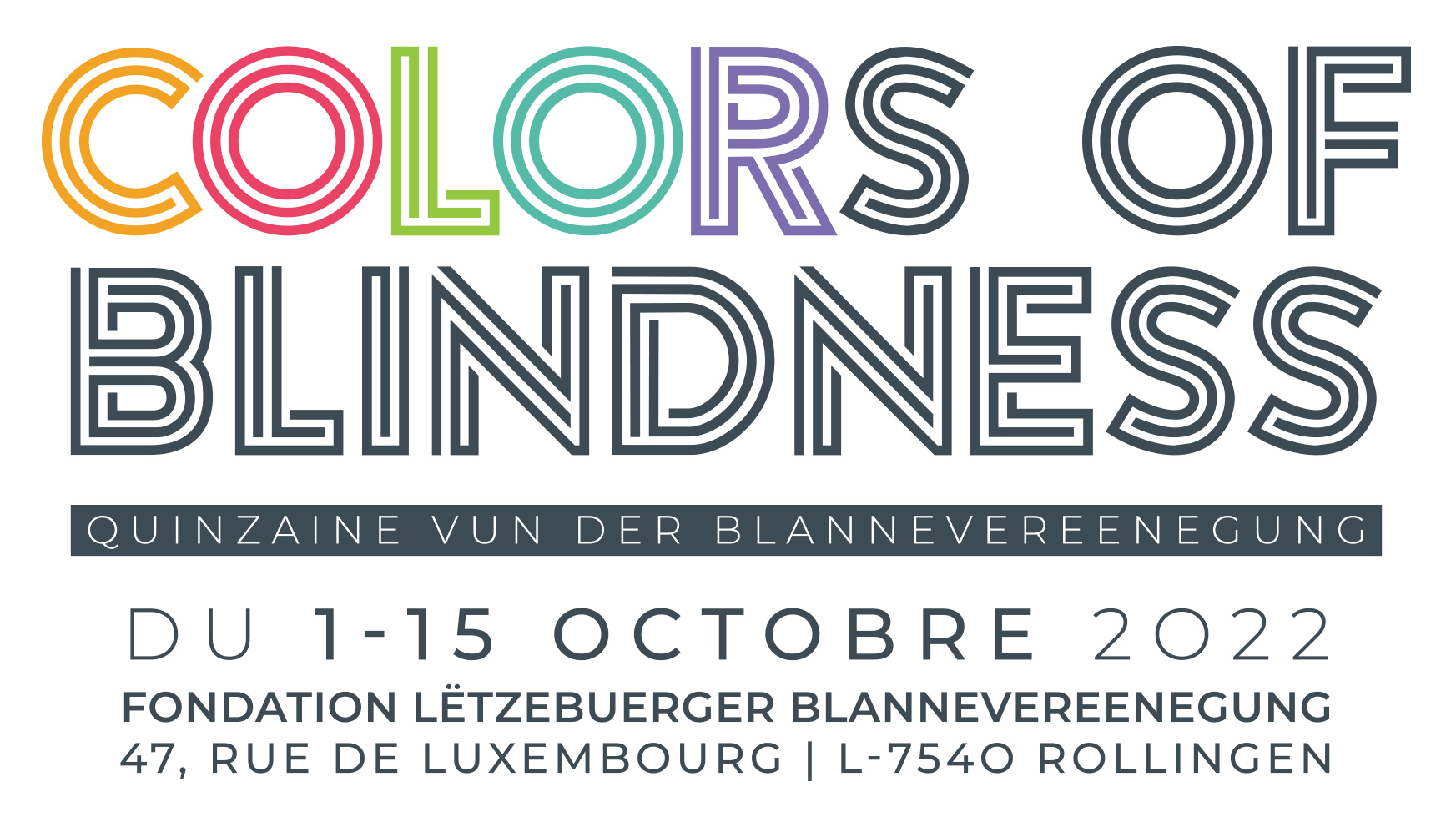 Logo "Colors of Blindness" fair